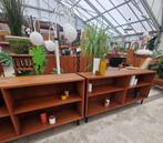 Twee vintage open kasten met vier vakken, 150cm, Ophalen, 100 tot 150 cm, ., .