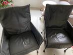 2 Montis Charly fauteuils + hocker, Ophalen, Gebruikt, 75 tot 100 cm, Metaal
