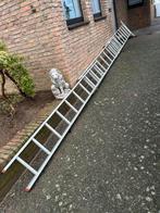 Aluminium Ladder / Trap - Uitschuifbaar, Doe-het-zelf en Verbouw, Ladders en Trappen, Gebruikt, Ophalen of Verzenden, Ladder, Opvouwbaar of Inschuifbaar