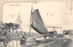 Voorschoten Binnenvaart schepen Zeilschip 1901 Scheepvaart, Verzenden, Voor 1920, Gelopen, Zuid-Holland