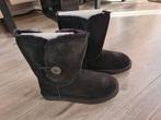 Zwarte "UGG-style" Boots met Knopen, Hoge laarzen, Farasion, Zwart, Nieuw