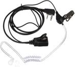 Portofoon Oortje met Transparante Luchtbuis 2-Pins Plug, Ophalen of Verzenden, Nieuw, Toebehoren