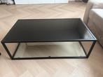 Goossens salontafel met glazen tafelblad, Huis en Inrichting, Ophalen, 100 tot 150 cm, 50 tot 100 cm, Zo goed als nieuw