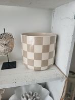 Bloempot check pot, Ophalen, Rond, Zo goed als nieuw, Minder dan 25 cm