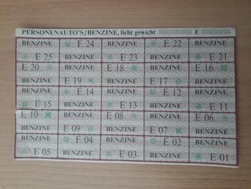 Benzinebonnen beschikbaar voor biedingen
