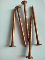 10 stuks Koperen nagels 5x 80 mm lang hobby klusser dakkapel, Ophalen of Verzenden, Nieuw, Minder dan 180 cm, Palen