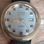 Tutima 2000 Glasshutte 60er jaren handopwinder, Sieraden, Tassen en Uiterlijk, Horloges | Heren, Ophalen of Verzenden, Leer, Overige merken