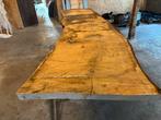 Eiken schaaldeel  70 a 90x 355x 5,7 cm, Huis en Inrichting, Tafels | Eettafels, Ophalen of Verzenden, Zo goed als nieuw, Rechthoekig
