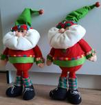 2 Kerstmannen met ijzeren beweegbare armen/benen 30 cm, Ophalen of Verzenden, Nieuw