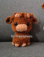 Gehaakte Schotse hooglander zittend, decoratie, knuffel, Ophalen of Verzenden, Nieuw, Haken