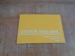 Datsun 100A-120A - E10 - Handleiding - Instructieboek, Verzenden