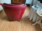 Rode Chesterfield dames fauteuil, Ophalen, Gebruikt
