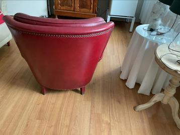 Rode Chesterfield dames fauteuil beschikbaar voor biedingen