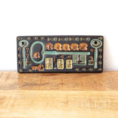 Ole Berg Keramische Sleutel Wandhanger, Vintage Deens Design, Antiek en Kunst, Kunst | Designobjecten, Ophalen of Verzenden