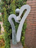 Abstract Stenen Beeld 'Dancing People' met Sokkel, Antiek en Kunst, Kunst | Beelden en Houtsnijwerken, Ophalen