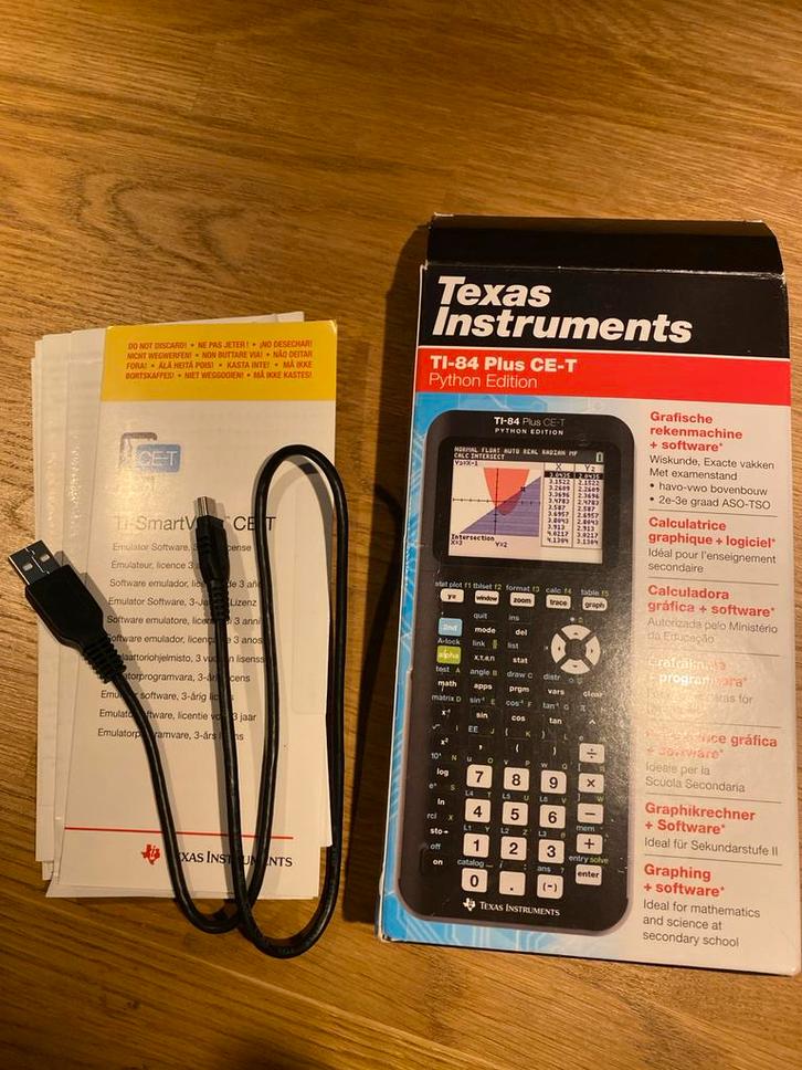 TI 84 Plus CE-T Grafische Rekenmachine, Computers en Software, Overige Computers en Software, Nieuw, Ophalen of Verzenden