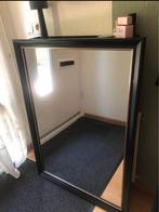 Zwarte spiegel 101 x 71 cm, Ophalen, 100 tot 150 cm, Zo goed als nieuw, Rechthoekig