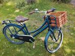 Cortina transport Meidenfiets donker blauw + mandje 24 inch, Ophalen, Versnellingen, Cortina, Gebruikt