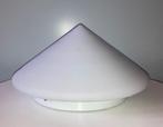 Vintage plafondlamp; grote kegel, Ophalen of Verzenden, Gebruikt, Glas