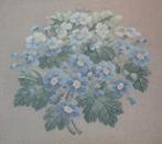 Borduurpatroon  Blauwe Bloemen  nr 8187, Hobby en Vrije tijd, Borduren en Borduurmachines, Verzenden, Nieuw, Handborduren, Patroon