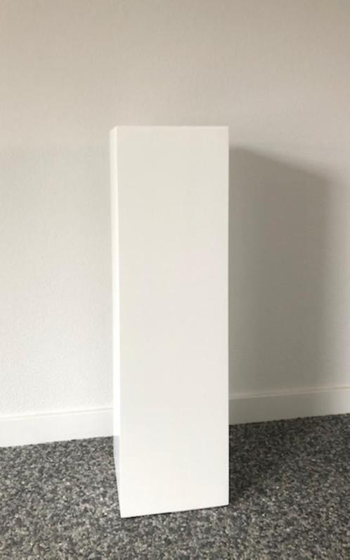 MAATWERK; WITTE ZUIL SOKKEL PILAAR KOLOM CONSOLE 70X25X25CM, Huis en Inrichting, Woonaccessoires | Zuilen en Pilaren, Nieuw, Ophalen of Verzenden