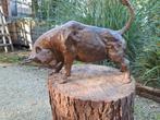 Massief Bronzen Beeld - Imposante Stier, Antiek en Kunst, Ophalen of Verzenden
