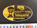 sticker Roosendaal BONAPARTE bar video dancing discotheek, Verzamelen, Ophalen, Zo goed als nieuw, Bedrijf of Vereniging