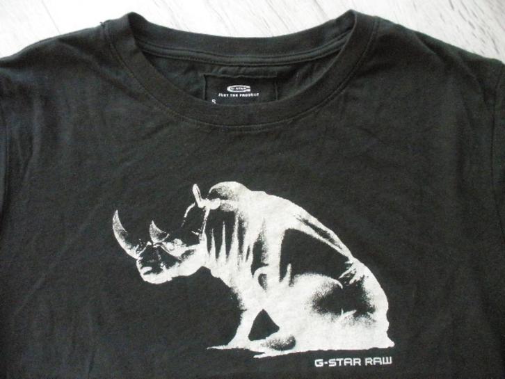 G-Star t- shirt donker bruin maat S, Kleding | Heren, T-shirts, Zo goed als nieuw, Maat 52/54 (L), Bruin, Ophalen of Verzenden