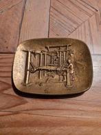 Bronzen schaaltje van Weeffabriek Jorzolino, Ophalen of Verzenden