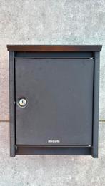 Brabantia zwarte brievenbus, Tuin en Terras, Brievenbussen, Ophalen, Gebruikt, Staal, Wandbrievenbus