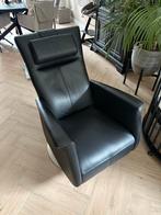 Echt leren draai fauteuil, Huis en Inrichting, Fauteuils, Ophalen, Zo goed als nieuw, Leer, 50 tot 75 cm