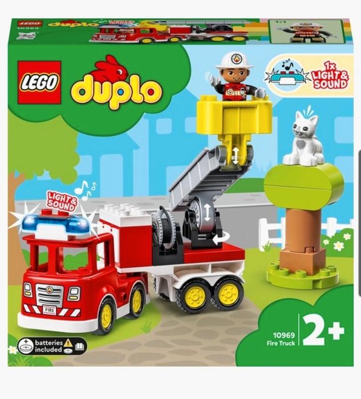 Grote Duplo Bak: Boomhut, Disney Trein, Brandweer, Kinderen en Baby's, Speelgoed | Duplo en Lego, Gebruikt, Duplo, Losse stenen