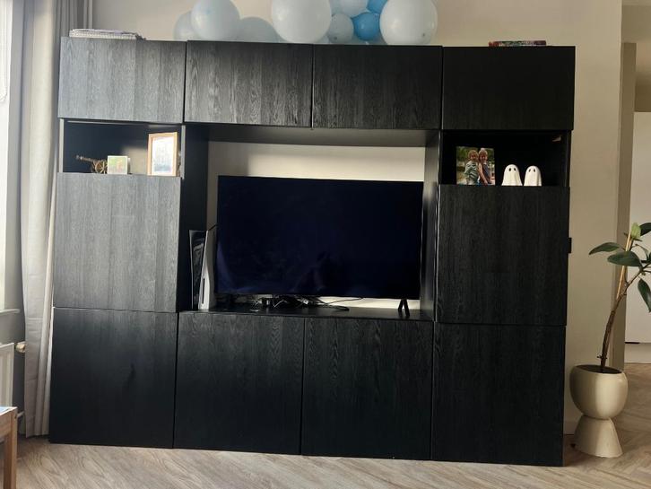 Besta kast IKEA, Huis en Inrichting, Kasten | Wandmeubels, Gebruikt, 150 tot 200 cm, 200 tot 250 cm, 25 tot 50 cm, Met deur(en)