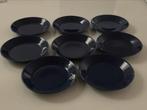 Arabia, Finland: 8 blauwe Kilta bordjes Ø 14,3 cm Kaj Franck, Ophalen of Verzenden