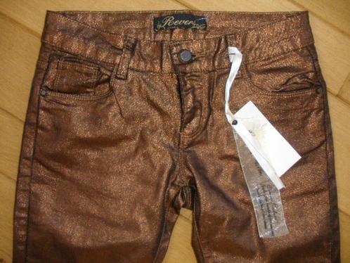 REVERS broek metallic koper bruin maat 36 - nieuw -, Kleding | Dames, Broeken en Pantalons, Nieuw, Maat 36 (S), Bruin, Lang, Ophalen of Verzenden