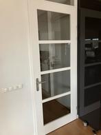 Rechtsdraaiende opdek binnendeur RAL9010, Doe-het-zelf en Verbouw, Ophalen, Gebruikt, 80 tot 100 cm, 215 cm of meer