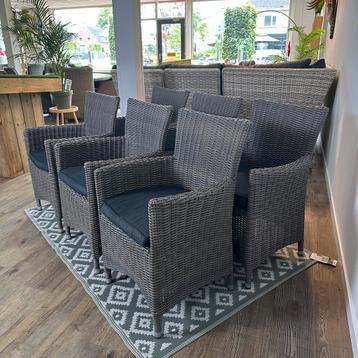 6 Wicker tuinstoelen – Goede staat – Incl. bezorging beschikbaar voor biedingen