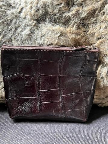 TE KOOP CROCO LEREN FLAMANT BEURSJE/TASJE beschikbaar voor biedingen
