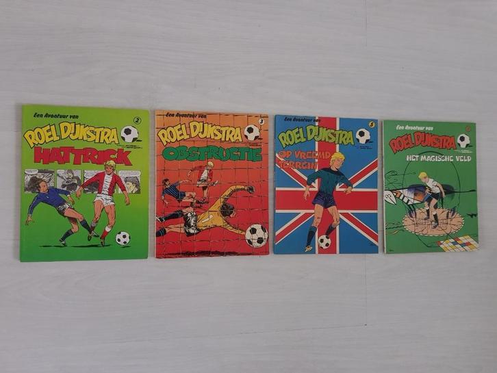 4 x Roel Dijkstra, Boeken, Stripboeken, Gelezen, Meerdere stripboeken, Ophalen of Verzenden