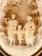 Meerschuim pijpaarde reliëf 19e eeuw heilige familie, Antiek en Kunst, Antiek | Religie, Ophalen of Verzenden