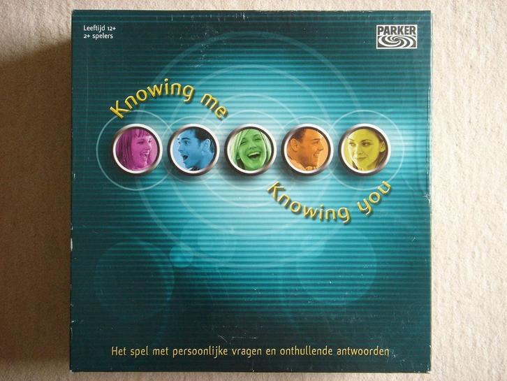 LEUK: Knowing Me Knowing You, Hobby en Vrije tijd, Gezelschapsspellen | Bordspellen, Gebruikt, Een of twee spelers, Drie of vier spelers