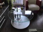 Salontafel, Huis en Inrichting, Ophalen, 50 tot 100 cm, Rond, Zo goed als nieuw