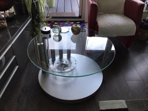Salontafel, Huis en Inrichting, Tafels | Salontafels, Zo goed als nieuw, Minder dan 50 cm, 50 tot 100 cm, Rond, Ophalen
