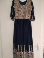 Indiase jurk, Blauw, Nieuw, Onder de knie, Ophalen