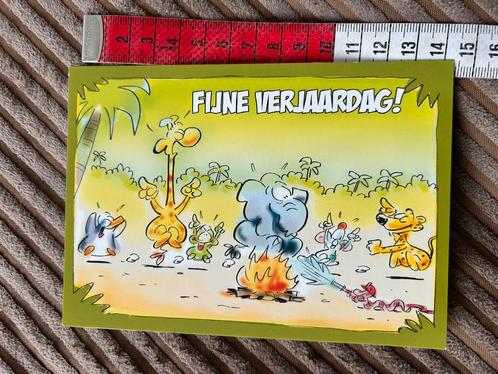 998. Kaart illustr kinderharten fonds Dieren verjaardag, Verzamelen, Ansichtkaarten | Themakaarten, Ongelopen, Ophalen of Verzenden