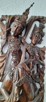 Groot oud houtsnijwerk – Rama & Sita (Hindoestisch), Verzenden