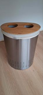 Brabantia Wasemand met Houten Deksel, Ophalen, Gebruikt, 50 tot 75 cm, 40 liter of meer