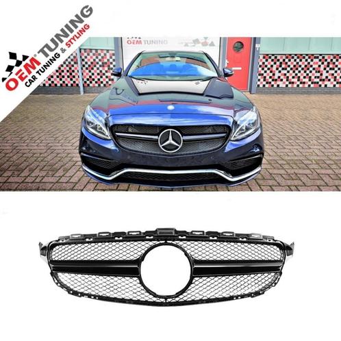 Mercedes-Benz C-Class W205 | C63 AMG Grille zwart | 14-18 |, Auto diversen, Tuning en Styling, Ophalen of Verzenden