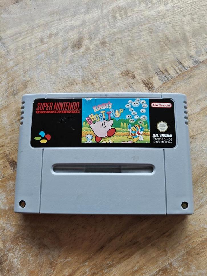 Kirby's Ghost Trap SNES, Spelcomputers en Games, Games | Nintendo Super NES, Zo goed als nieuw, Avontuur en Actie, 1 speler, Vanaf 7 jaar