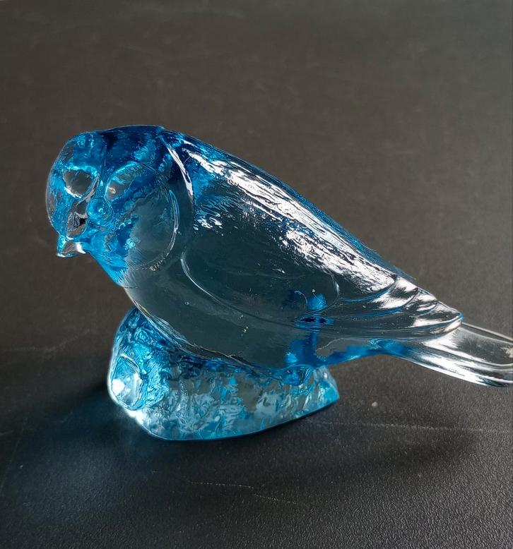 Kosta Boda glas vogel Pimpelmees Paul Hoff limited edition, Antiek en Kunst, Antiek | Glas en Kristal, Ophalen of Verzenden